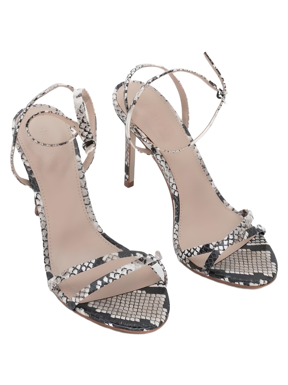 Steve Madden Jypsey Strappy 4" Heel Sandals Snake Multi Size 8M